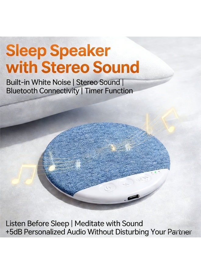 Pillow Bluetooth Speaker Bedside Sleeping music player High-fidelity sound quality Sleep Sound Machine White Noise for Improved Sleep - Sleep Aid Speaker Type C USB recharge No headphones are needed. - Image 5